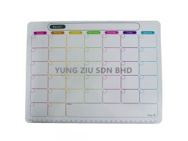 (1PCS)BS-8892#MAGNETIC WHITEBOARD MONTH SCHEDULES(BANG SHI)21*28CM
